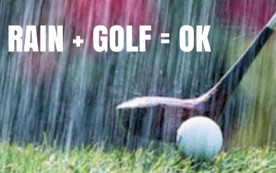 Can you play golf in the rain?